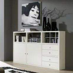 Loftscape Sideboard Empire II - Weiß -Büromöbel Verkaufsgeschäft sideboard empire weiss 244411