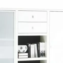 Loftscape Sideboard Emporior II - Weiß -Büromöbel Verkaufsgeschäft sideboard emporior ii weiss glastuer satiniert 1554634