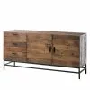 Ars manufacti Sideboard Grasby - Altholz Pinie / Metall - Pinie Dunkel / Schwarz -Büromöbel Verkaufsgeschäft sideboard grasby altholz pinie metall pinie dunkel schwarz 4885004
