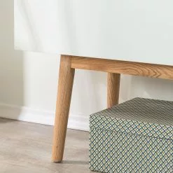 Mørteens Sideboard Lindholm III - Weiß -Büromöbel Verkaufsgeschäft sideboard lindholm iii weiss dekor eiche massiv 3177333