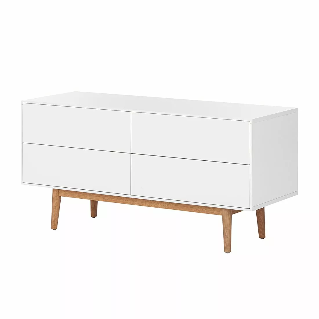 Mørteens Sideboard Lindholm V - Eiche teilmassiv - Weiß / Eiche 3 Mørteens Sideboard Lindholm V - Eiche teilmassiv - Weiß / Eiche