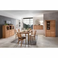 Ars Natura Sideboard Lombok - Teilmassiv -Büromöbel Verkaufsgeschäft sideboard lombok teilmassiv kernbuche 5004212