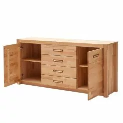 Ars Natura Sideboard Majona - Kernbuche -Büromöbel Verkaufsgeschäft sideboard majona kernbuche massiv 980822