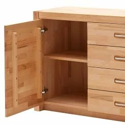 Ars Natura Sideboard Majona - Kernbuche -Büromöbel Verkaufsgeschäft sideboard majona kernbuche massiv 980826