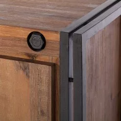 Ars manufacti Sideboard Manchester II - Akazie teilmassiv / Metall - Akazie / Anthrazit -Büromöbel Verkaufsgeschäft sideboard manchester ii akazie massiv metall 4876176