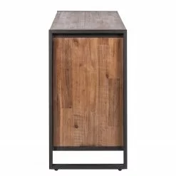 Ars manufacti Sideboard Manchester II - Akazie teilmassiv / Metall - Akazie / Anthrazit -Büromöbel Verkaufsgeschäft sideboard manchester ii akazie massiv metall 4876180