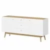 Germania Sideboard Monteo I - Weiß / Eiche -Büromöbel Verkaufsgeschäft sideboard monteo weiss eiche 4943300