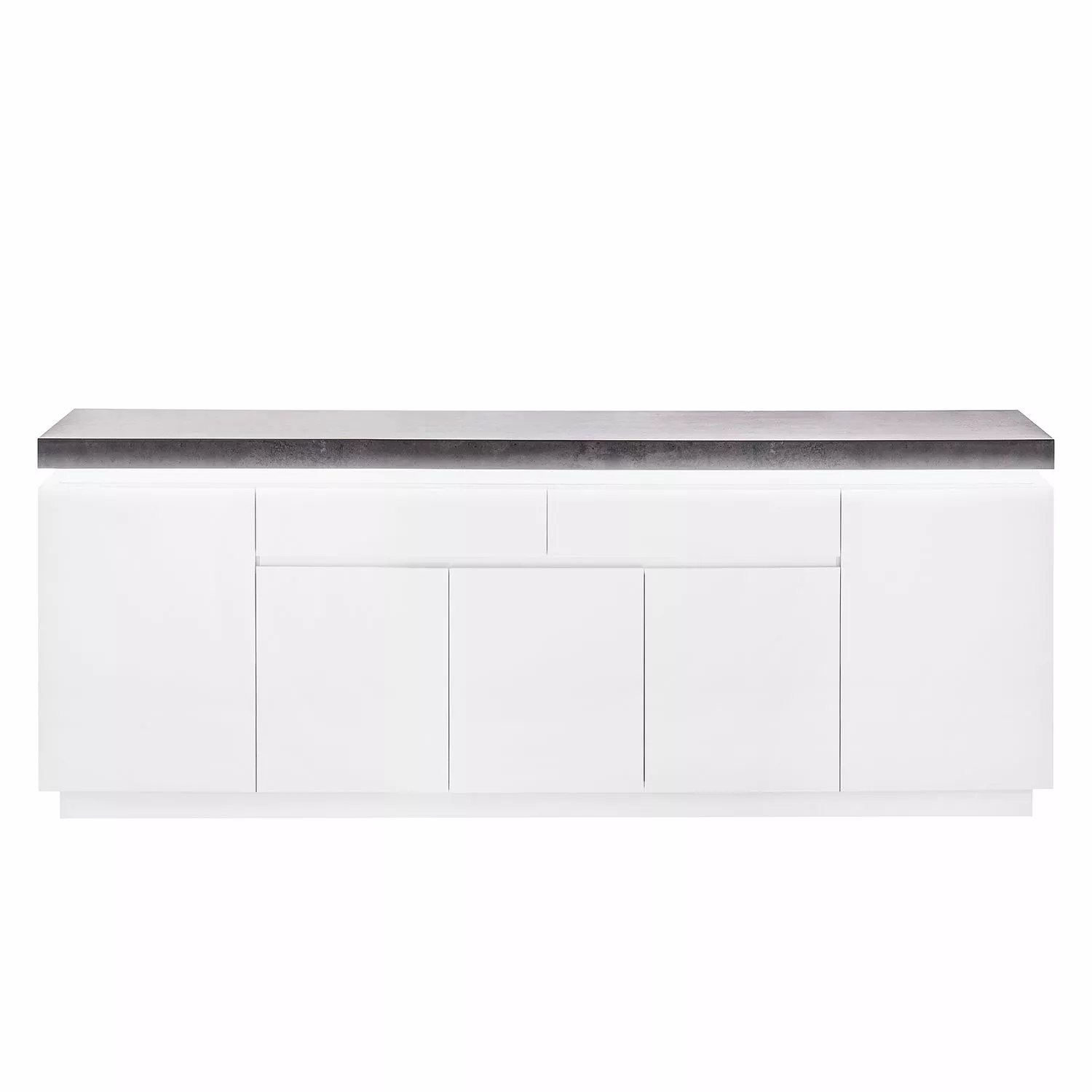 Fredriks Sideboard Namona III - Inkl. Beleuchtung - Beton Dekor / Weiß 5 Fredriks Sideboard Namona III - Inkl. Beleuchtung - Beton Dekor / Weiß – Bild 3