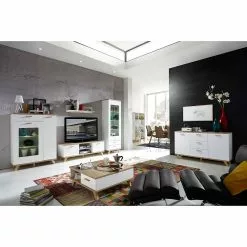 Germania Sideboard Neston I - Matt Weiß / Eiche Sanremo Dekor 15 Germania Sideboard Neston I - Matt Weiß / Eiche Sanremo Dekor -Büromöbel Verkaufsgeschäft sideboard neston i supermatt weiss eiche sanremo dekor 1154466