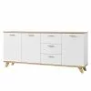 Germania Sideboard Neston II - Matt Weiß / Eiche Sanremo Dekor