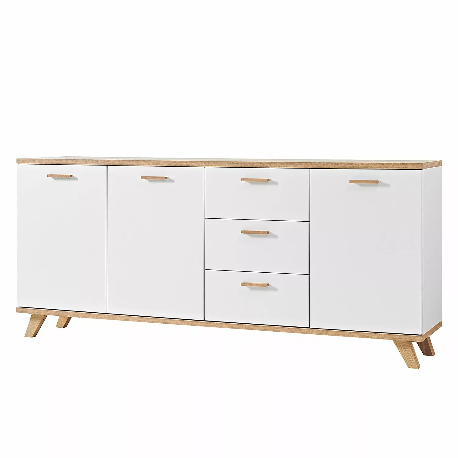 Germania Sideboard Neston II - Matt Weiß / Eiche Sanremo Dekor 3 Germania Sideboard Neston II - Matt Weiß / Eiche Sanremo Dekor