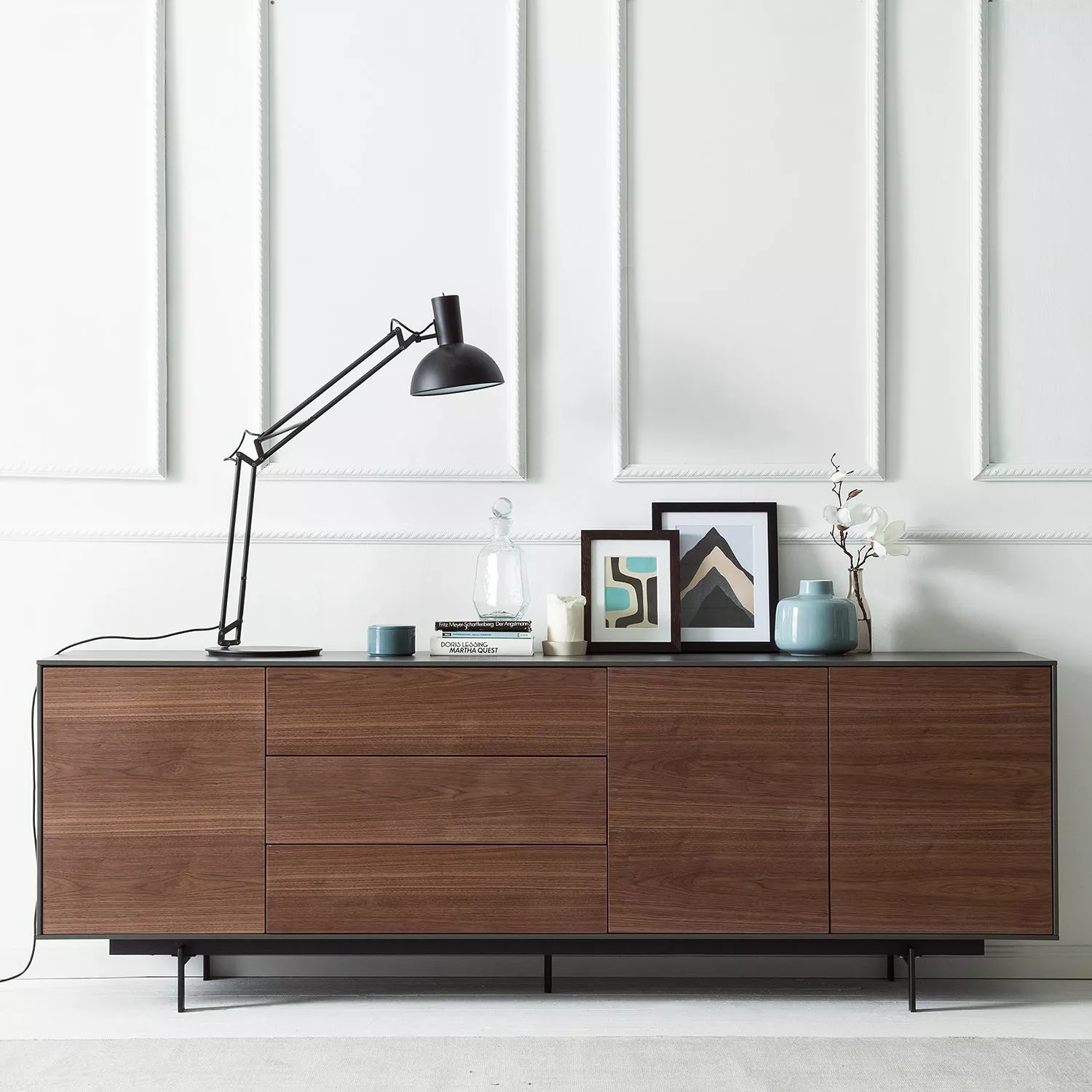 Eva Padberg Collection Sideboard Payara - Echtholzfurnier - Walnuss / Anthrazit 4 Eva Padberg Collection Sideboard Payara - Echtholzfurnier - Walnuss / Anthrazit – Bild 2