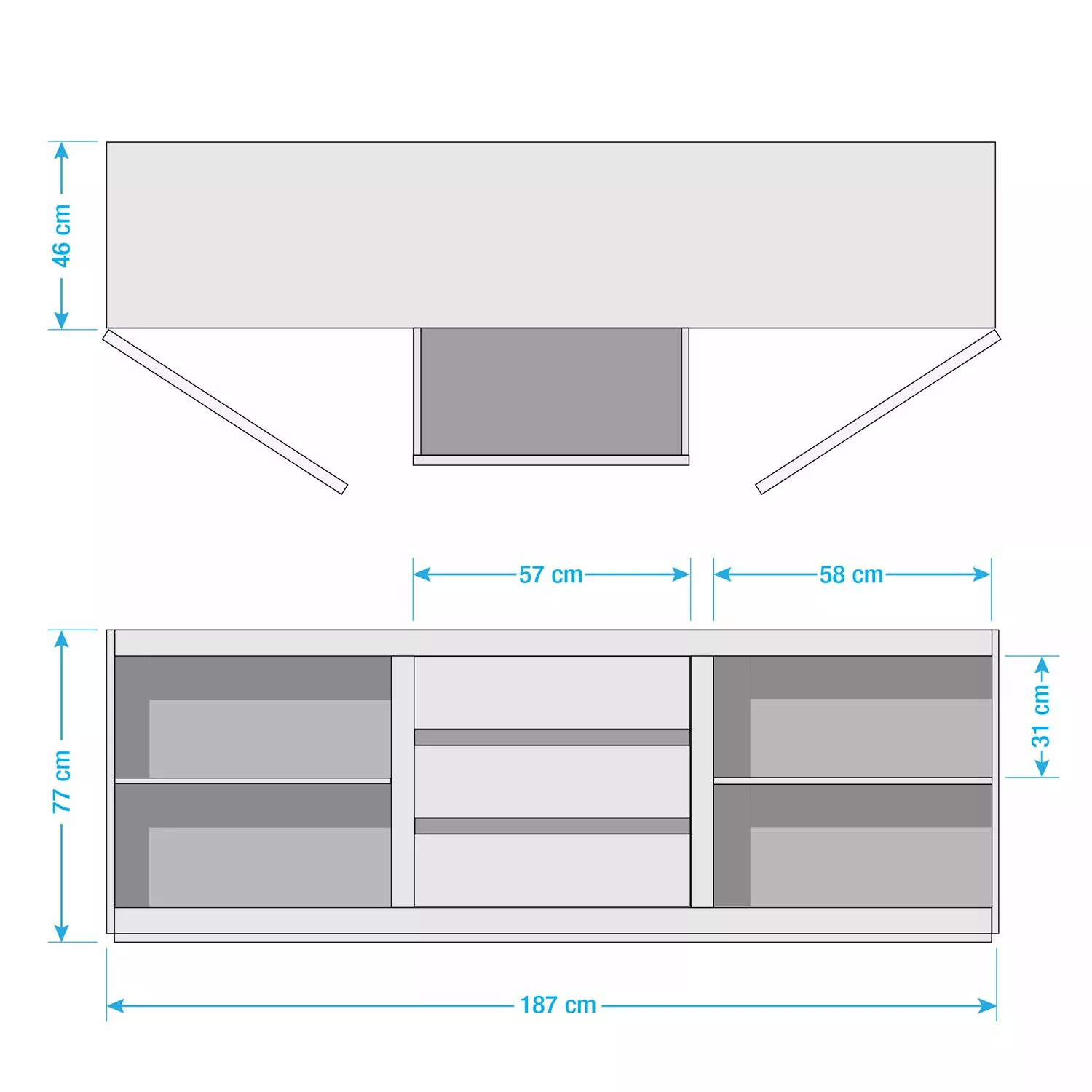 Ars Natura Sideboard Tapurah - Sheesham massiv 16 Ars Natura Sideboard Tapurah - Sheesham massiv – Bild 14