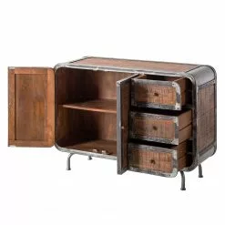 Ars manufacti Sideboard Wharton I - Akazie teilmassiv / Stahl -Büromöbel Verkaufsgeschäft sideboard wharton i mango teilmassiv stahl 5212048