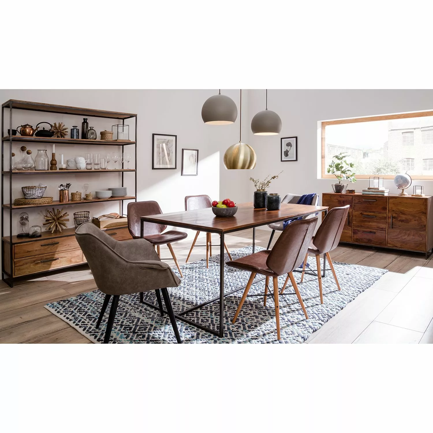 Ars manufacti Sideboard Woodson - Akazie Braun - Breite: 145 cm 4 Ars manufacti Sideboard Woodson - Akazie Braun - Breite: 145 cm – Bild 2