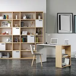 Temahome Schreibtisch Zoelen - Matt Weiß / Eiche -Büromöbel Verkaufsgeschäft temahome buero 05 01 2017 4318648