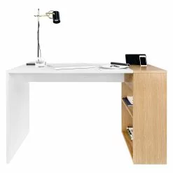 Temahome Schreibtisch Zoelen - Matt Weiß / Eiche -Büromöbel Verkaufsgeschäft temahome buero 05 01 2017 4318652