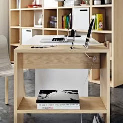 Temahome Schreibtisch Zoelen - Matt Weiß / Eiche -Büromöbel Verkaufsgeschäft temahome buero 05 01 2017 4318664