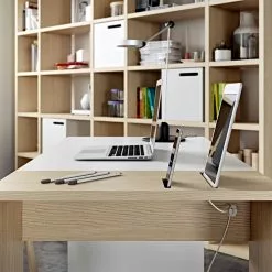 Temahome Schreibtisch Zoelen - Matt Weiß / Eiche -Büromöbel Verkaufsgeschäft temahome buero 05 01 2017 4318672