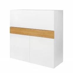 Temahome Sekretär Focus - Weiß / Eiche