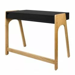 Temahome Schreibtisch Strömsund - Matt Schwarz / Eiche -Büromöbel Verkaufsgeschäft temahome buero 05 01 2017 4318900