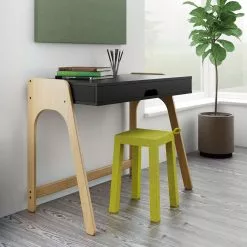 Temahome Schreibtisch Strömsund - Matt Schwarz / Eiche -Büromöbel Verkaufsgeschäft temahome buero 05 01 2017 4318904