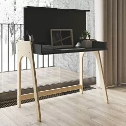 Temahome Schreibtisch Strömsund - Matt Schwarz / Eiche -Büromöbel Verkaufsgeschäft temahome buero 05 01 2017 4318912