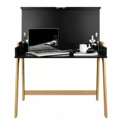 Temahome Schreibtisch Strömsund - Matt Schwarz / Eiche -Büromöbel Verkaufsgeschäft temahome buero 05 01 2017 4318924