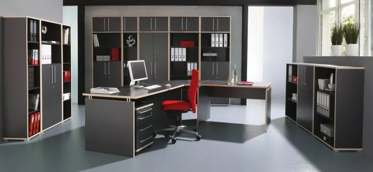 Germania Aufsatzschrank Eugene - Breite 40cm - Anthrazit/Rosales Dekor 5 Germania Aufsatzschrank Eugene - Breite 40cm - Anthrazit/Rosales Dekor – Bild 3