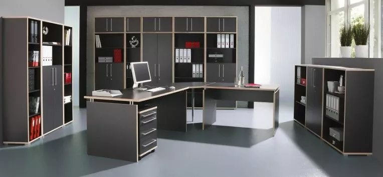 Germania Aufsatzschrank Eugene - Breite 40cm - Anthrazit/Rosales Dekor 6 Germania Aufsatzschrank Eugene - Breite 40cm - Anthrazit/Rosales Dekor – Bild 4