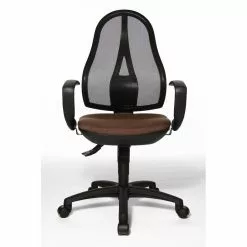 Topstar Drehstuhl Open Point SY - Kunstfaser / Mesh - Dunkelbraun / Schwarz -Büromöbel Verkaufsgeschäft topstar open point drehstuhl dunkelbraun m ts ast opt dbr 1