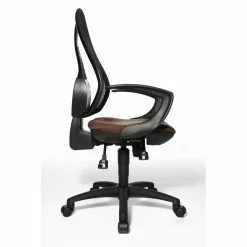 Topstar Drehstuhl Open Point SY - Kunstfaser / Mesh - Dunkelbraun / Schwarz -Büromöbel Verkaufsgeschäft topstar open point drehstuhl dunkelbraun m ts ast opt dbr 3