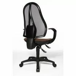 Topstar Drehstuhl Open Point SY - Kunstfaser / Mesh - Dunkelbraun / Schwarz -Büromöbel Verkaufsgeschäft topstar open point drehstuhl dunkelbraun m ts ast opt dbr 4