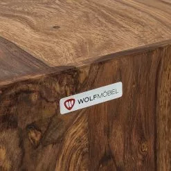 Wolf-Möbel Würfel Yoga - Sheesham massiv - Natur -Büromöbel Verkaufsgeschäft wuerfel yoga sheesham massiv natur 447889