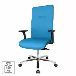 Topstar XXL Bürodrehstuhl 150 kg Big Star 20 - Blau -Büromöbel Verkaufsgeschäft xxl buerodrehstuhl 150 kg big star 20 blau 5141292