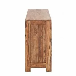 Wolf-Möbel Sideboard Yoga II - Sheesham massiv - Natur -Büromöbel Verkaufsgeschäft yoga kommode sheesham holz geoelt 6 schubladen 1240609