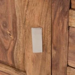 Wolf-Möbel Sideboard Yoga II - Sheesham massiv - Natur -Büromöbel Verkaufsgeschäft yoga kommode sheesham holz geoelt 6 schubladen 1240613