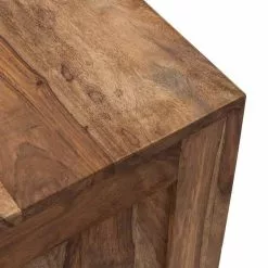 Wolf-Möbel Sideboard Yoga II - Sheesham massiv - Natur -Büromöbel Verkaufsgeschäft yoga kommode sheesham holz geoelt 6 schubladen 1240616
